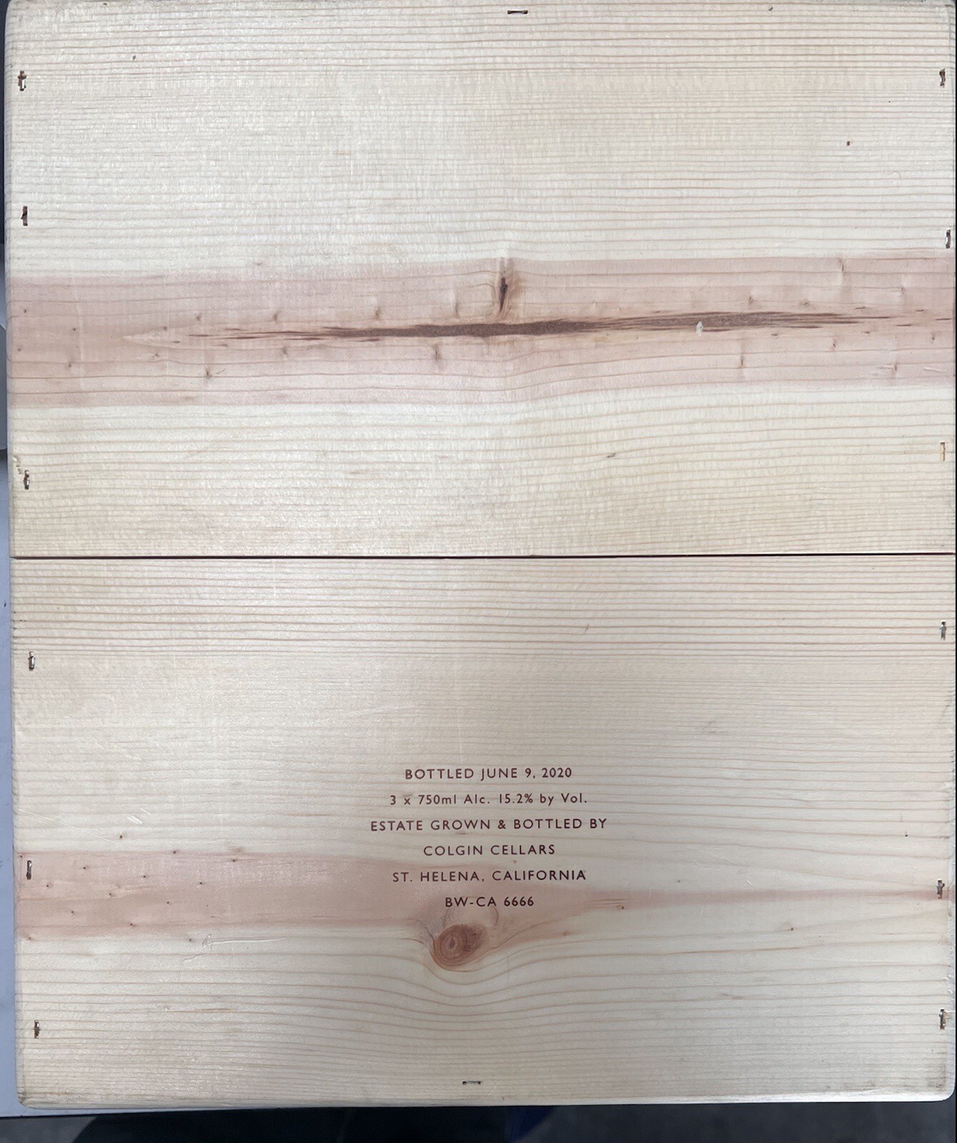 2020 Colgin Cellars IX Estate Decorative Wine Case Wine Box Wine ...