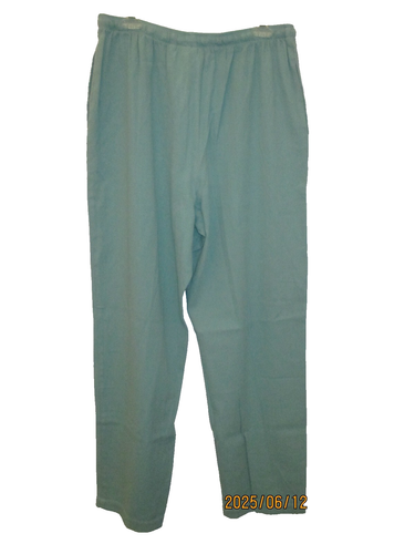 Pantalone donna taglia XL vintage verde IVY cotone e rayon made in USA casual - Foto 5 di 7