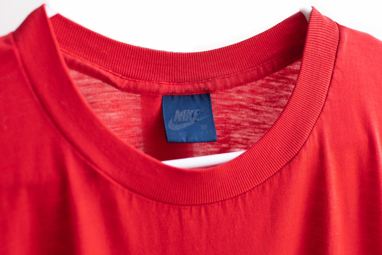 Vintage Nike 1985 Air Jordan WINGS Red T-Shirt - Orig BLUE TAG Small Medium image 3