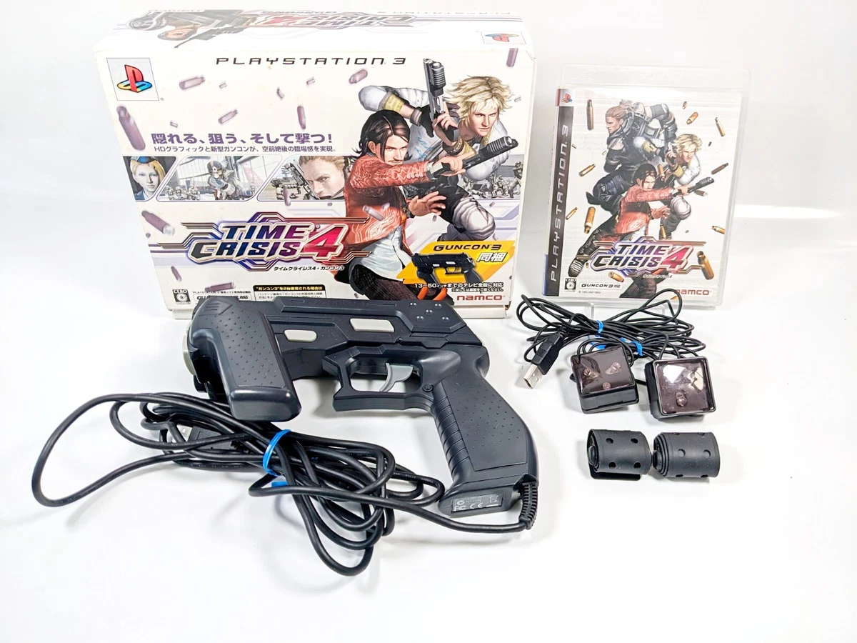 PS3 TIME CRISIS 4 w/Guncon3 Gun Controller PlayStation3 Boxed import Japan Game