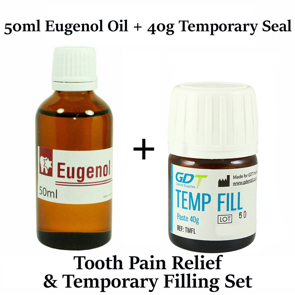 Dental Emergency Toothache Broken Tooth Pain Relief Eugenol + Temporary Filling