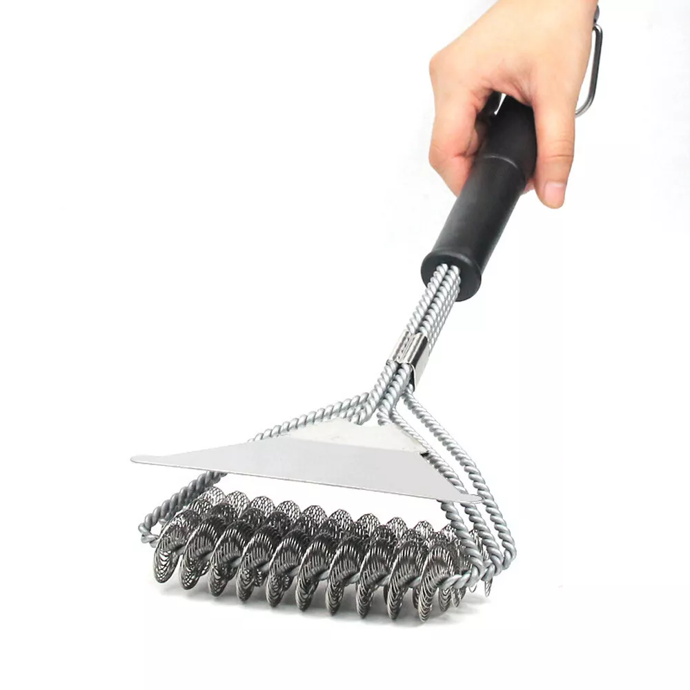 No bristle top grill brush