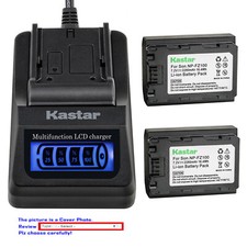 Kastar Battery LCD Quick Charger for Sony NP-FZ100  Sony Alpha a7R III Camera