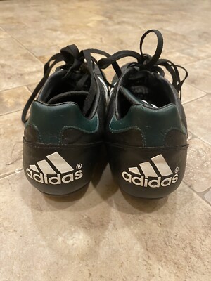 Vintage 1999 Adidas Soccer Cleats Football SZ 12 Green & Black Leather EUC ? s-l1200.jpg main image 2