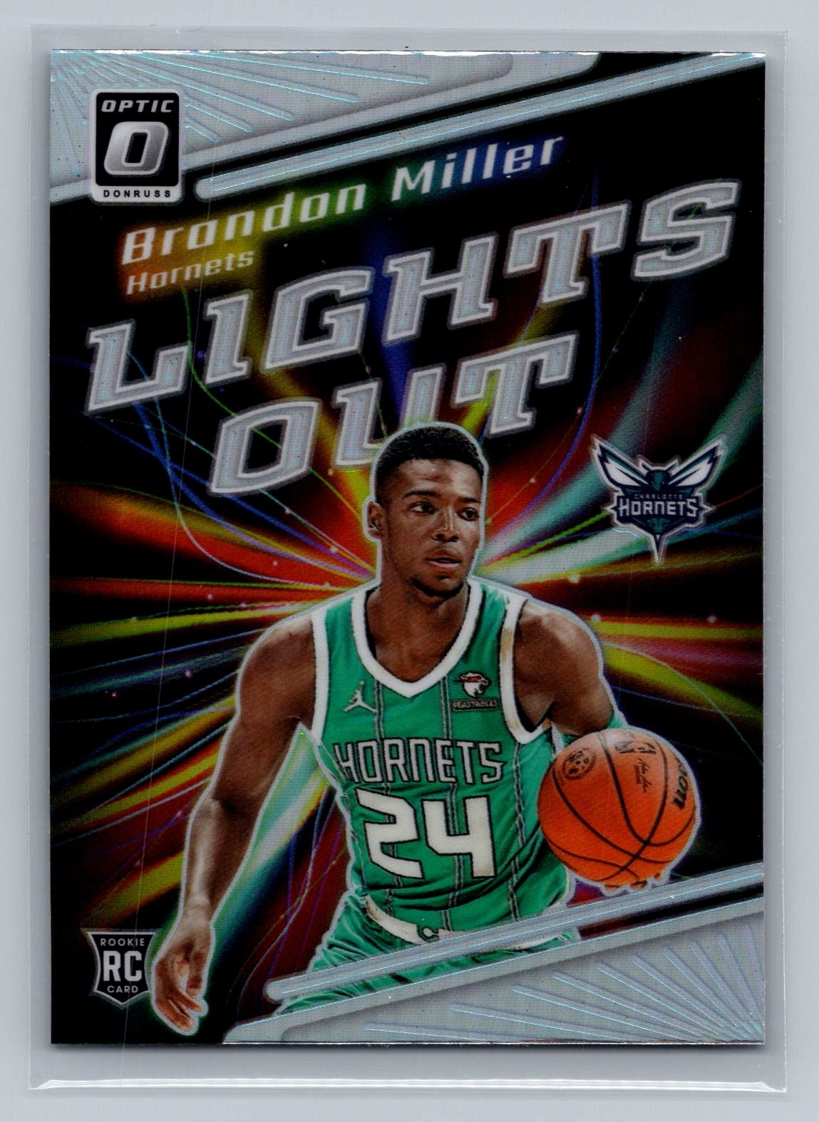 2023-24 Donruss Optic Brandon Miller Lights Out Holo Rookie #2