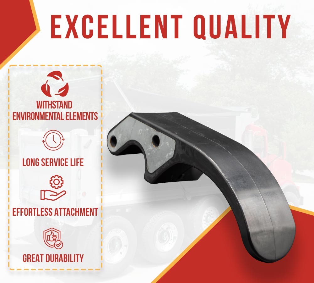 Quick Release 3" Flexible Rubber Upright Tarp Stop - Stopper Pre-drilled Holes