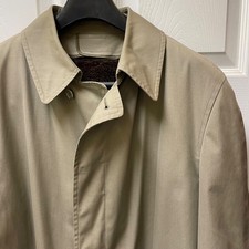 Vintage London Fog Trench Coat Men s Size 42 REG Removable Faux Fur Liner