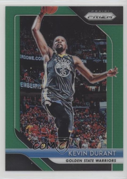 2018-19 Panini Prizm Green Prizm Kevin Durant #252 yf4