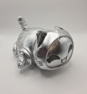 Aphmau MeeMeow 6" Silver Robot Cat Plush Rare Sold Out Collectible
