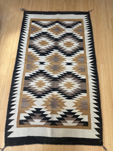 Regional Navajo Rug 63x37 Native American