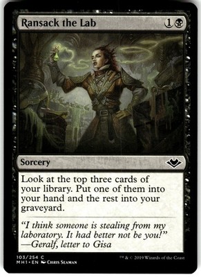Ransack the Lab 103 Modern Horizons MH1 C MTG Magic The Gathering C LP