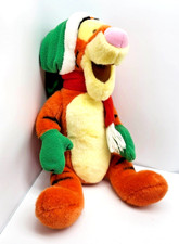 14" Disney Store Exclusive Christmas Tigger Plush   Holiday Scarf, Mittens  Hat
