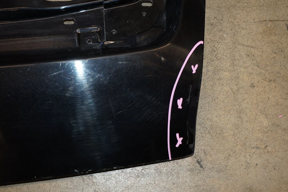 Puerta levadiza Porsche Carrera 911 2005 2006 2007 2008 2009 2010 2011 negra 997 OEM Foto 3 de 4