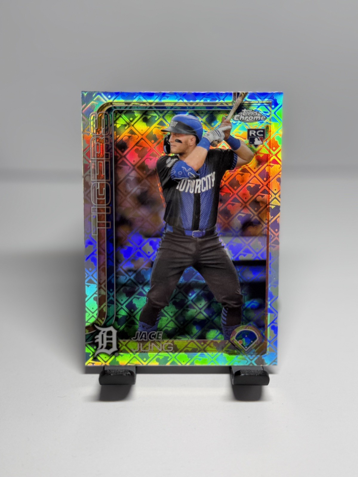 2025 Topps Chrome MLB Logofractor Edition Jace Jung RC #225 Tigers Baseball