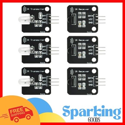 Wireless IR Receiver & Transmitter Module Kit for Arduino - Three Sets Included
