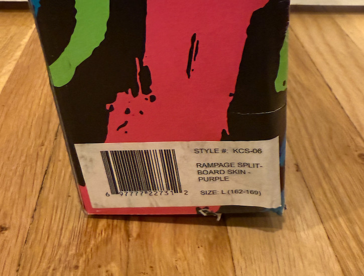 Kemper Klimblite Mohair Mix Climbing Skins Rampage Splitboard size L New in Box