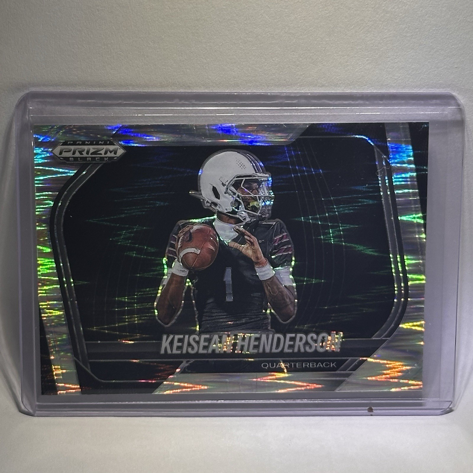 KEISEAN HENDERSON 2025 PRIZM BLACK FOOTBALL SKEWED #199 /249 Q2101