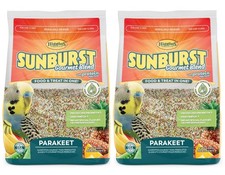 2 Pack of Sunburst Gourmet Blend Parakeet Food, 2 Pounds Each, with Protein E...