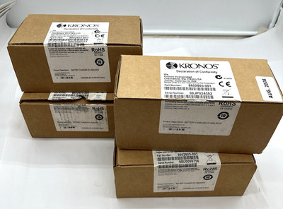 Lot of (4) KRONOS Battery Charging Kit 8602805-001 New Open Box