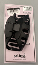 Scunci Jaw Clip No Slip Grip 1 pc Elevated Basics Jaws Clip BLACK 4 1/8"