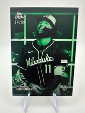 2025 Topps Black & White - Jackson Chourio #014 Green /99