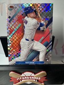 2025 Topps Finest Matt Shaw RC Rookie RARE #265 Checkerboard Refractor SP