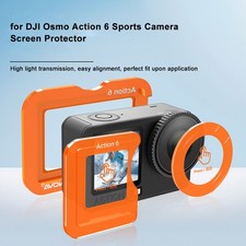 For DJI Osmo Action 6 Tempered Glass Screen Protector with Easy Installation Kit