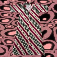 Retro Wearable Art Zippered Kimono Robe Dress MCM