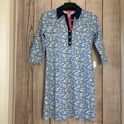Lilly Pulitzer Womens Ainslee 3/4 Sleeves Floral Dress size Medium