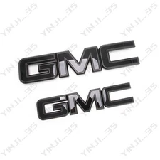 GM Grille Tailgate Emblem ALL Black for 2015-19 GMC Sierra 1500 2500HD 3500HD