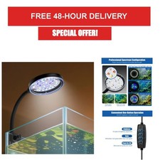 LED Clip On Aquarium Light 8W for 1-5 Gallon Fish Tanks