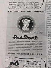 1945 Red Devil Tools Irvington NJ Logo vintage Ad 