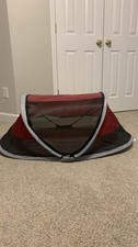 KidCo Peapod P3010 Portable Foldable Mesh Toddler Travel Tent Cranberry Gray