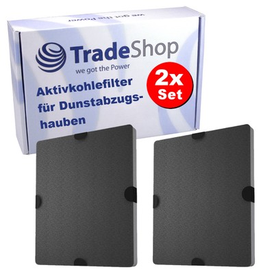 2x Aktivkohlefilter für Miele DA 439 EXT, DA 489-4, DA 489-4 EXT, DA 5100 D U