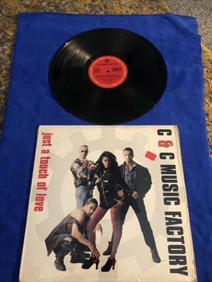 C & C Music Factory ~Just A Touch Of Love~Vinyl Record 12'' 1990 Columbia