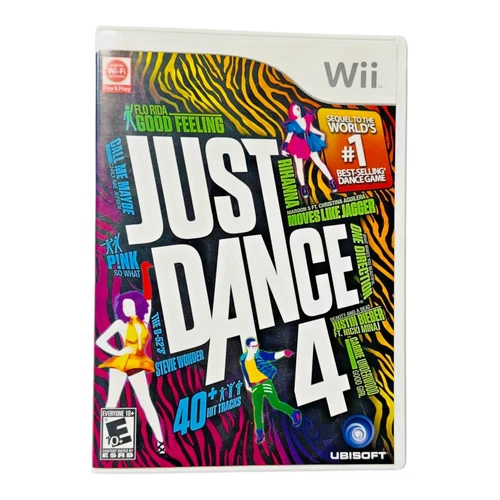 Just Dance 4 Nintendo Wii 2012 Complete w Manual Tested