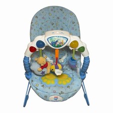 Rare 2005 Fisher Price Disney Pooh Kick Play Bouncer Lights Sounds Vibration
