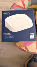 eero Pro 6 Tri-Band Mesh WiFi 6 Router Smart Home Hub, White
