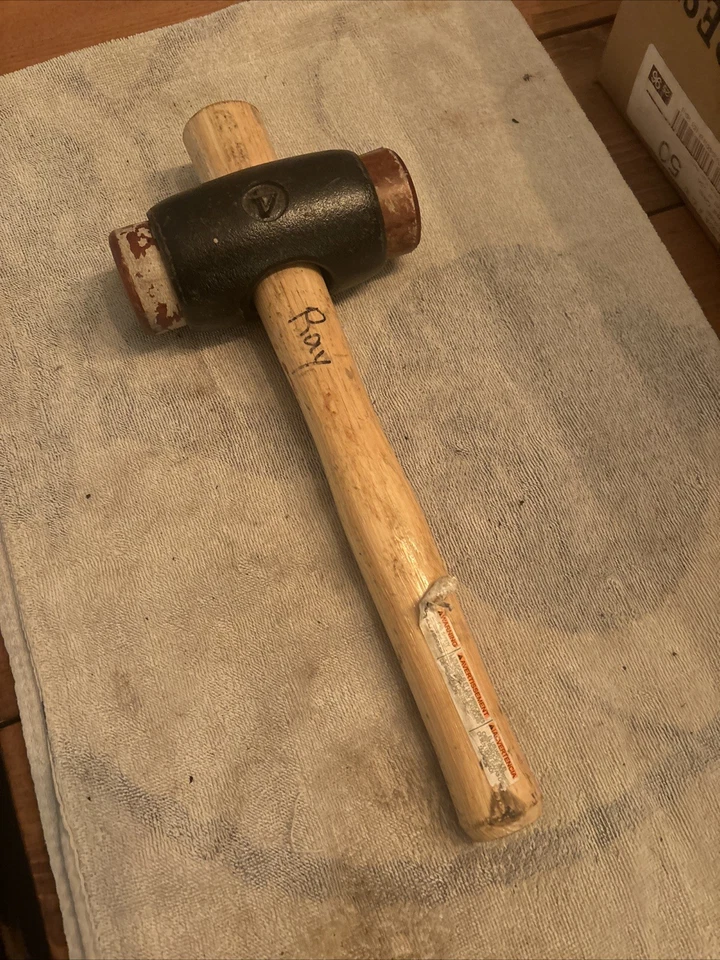 Martillo de cobre Thor genuino 316 tamaño 4 x 50 mm diámetro 04-316 mango de madera Foto 2 de 4