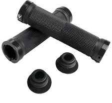 Ergonomic Rubber Bicycle Handlebar MTB Mountain Bike Grips Cycling Lock-On Ends.