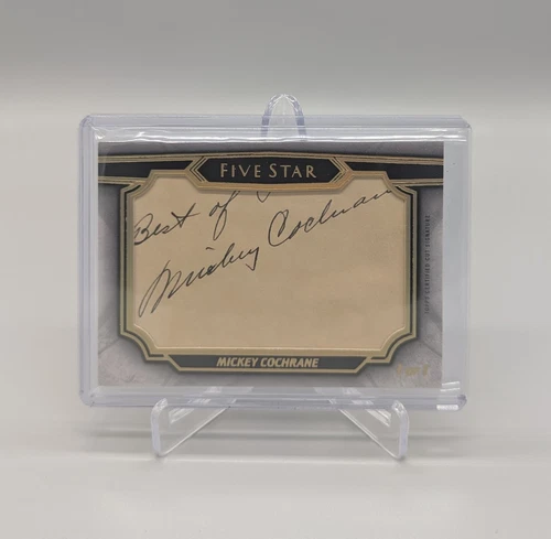 2021 Topps Five Star Mickey Cochrane Cut Auto 1/1 Philadelphia Athletics
