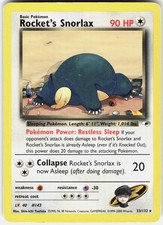 Pokemon Rocket's Snorlax 33/132 Rare Gym Heroes Pokemon Unlimited Lightly Played on eBay