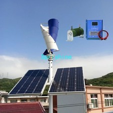 2000W 48V Vertikal Windkraftanlagen Windgenerator Windr&auml;der & Hybrid Laderegler