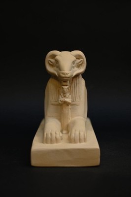 The Sphinx with Khnum's face statue from Ancient Egyptian Antiques Rare BC