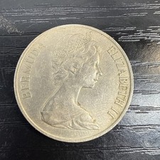1970 Bermuda 50 Cents Coin Elizabeth II