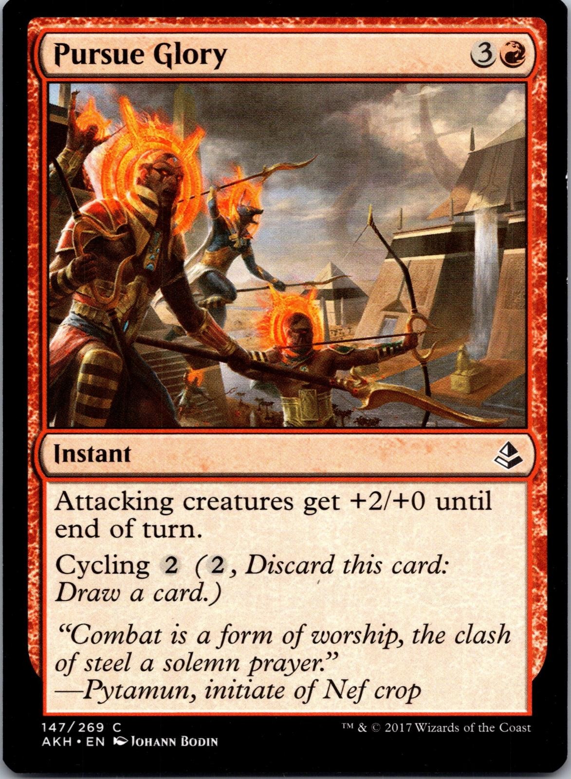 2017 Magic: The Gathering Amonkhet Pursue Glory 147 Common Near Mint
