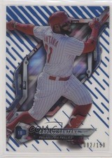 2018 High Tek Pattern 1 Waves/Diagonals Blue Rainbow Foil Carlos Santana 0c2