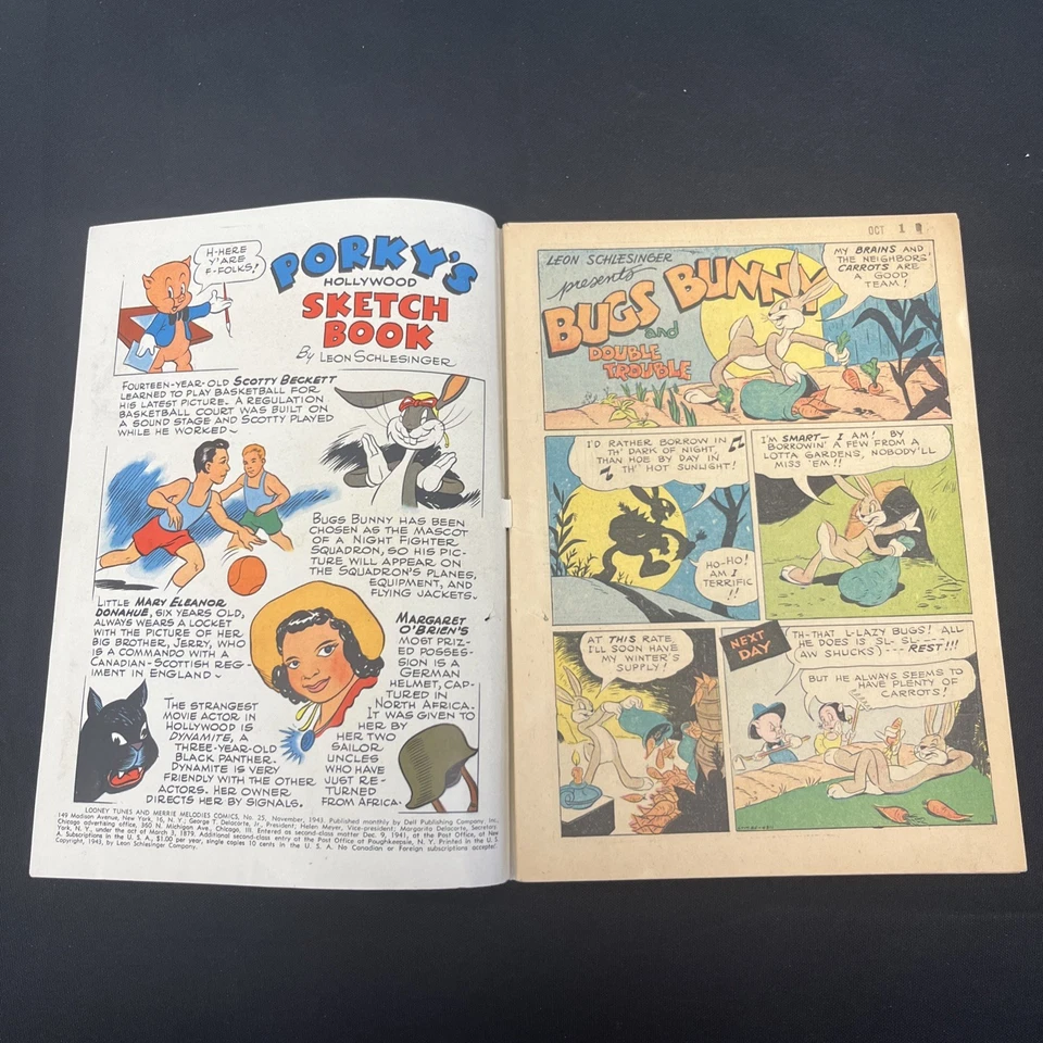 1943 Looney Tunes #25 MUITO BOM+ 4,5 - Imagem 2 de 4