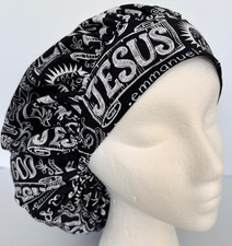 Jesus King of Kings Print Size Large Medical Bouffant Scrub Cap Surgery Hat