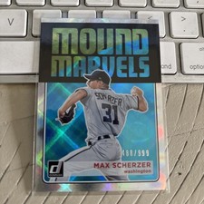 2018 Panini Donruss Mound Marvels #MM2 Max Scherzer Nationals /999